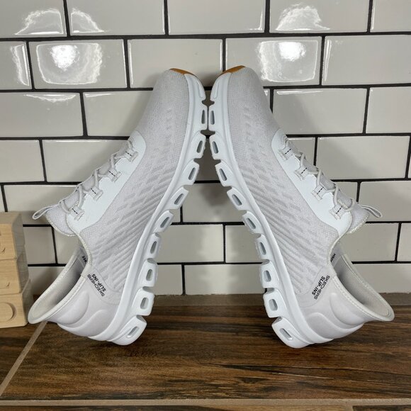 Skechers Slip-Ins Glide Step Tranquility Shoes Womens Size 8.5 White Sneakers - Picture 7 of 15